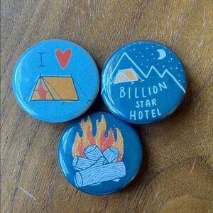 Camping Themed Button Set